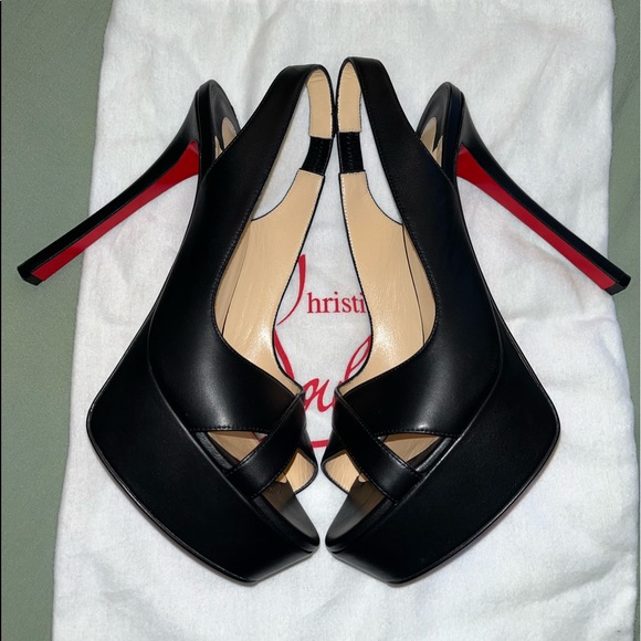 Christian Louboutin Slingback Platform Heels - Picture 4 of 9